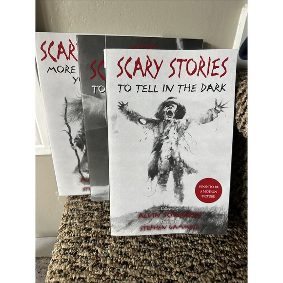 3 Scary Stories to Tell in the Dark by Alvin Schwartz Paperback Folklore 2017 - Picture 1 of 4